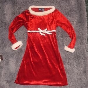 Basic Editions Red and White Dress